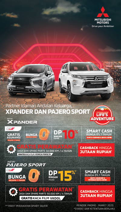 Mitsubishi Promo New Xpander & Pajero Sport Februari 2023 Mobile