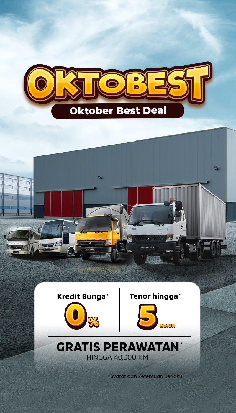 Promo Sardana Terbaru Oktober 2026. OKTOBEST! Oktober Best Deal! Nikmati harga & promo terbaru Mitsubishi FUSO bersama Sardana